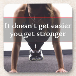 Geschiktheid en Bodybuilding Motivatie Drankjes Onderzetter