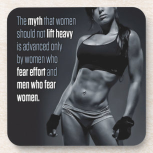 Geschiktheid en Bodybuilding Motivatie Drankjes Onderzetter