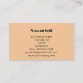 geschiktheid en gezondheid visitekaartje (Achterkant)