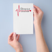 Geschiktheid en sport flyer (Hand)