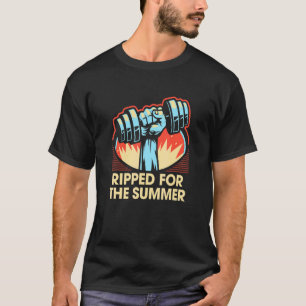 Geschiktheid J voor gym Humor tijdens de zomervaka T-shirt