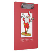 Geschiktheid oefent Kerstmis uit met de Kerstman Klembord (Rechts)