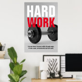 Geschiktheid voor hard werken, poster (Thuiskantoor)