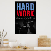 Geschiktheid voor hard werken, poster (Keuken)