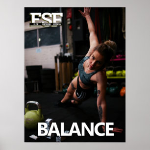 Geschiktheid voor training Business Logo Balance P Poster