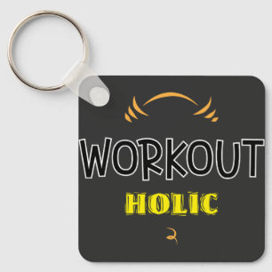 Geschiktheid voor werkuitgangen en fitness sleutel sleutelhanger