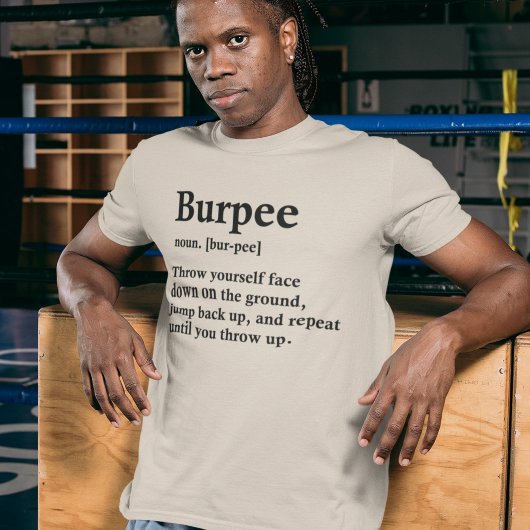 Geschiktheid voor workout Burpee Definition T-shirt