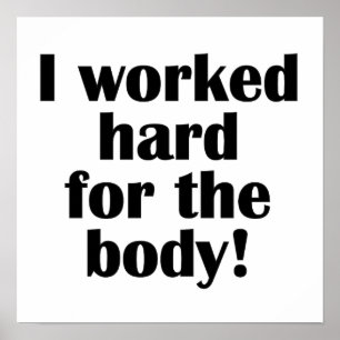 Geschiktheid waar ik hard voor werkte poster