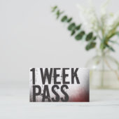 Geschiktheidsklasse Visitekaartje één week (Staand voorkant)