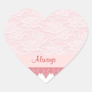 Geschilde kant 2 hartvormige afdichting hart sticker