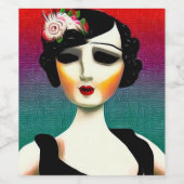 geschilde Vlamper Wijn Etiket (Enkel label)