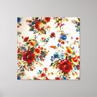 Geschilderd Еlegant & Delicate Kleurrijke Zomerblo Canvas Afdruk