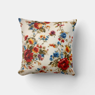 Geschilderd Еlegant & Delicate Kleurrijke Zomerblo Kussen