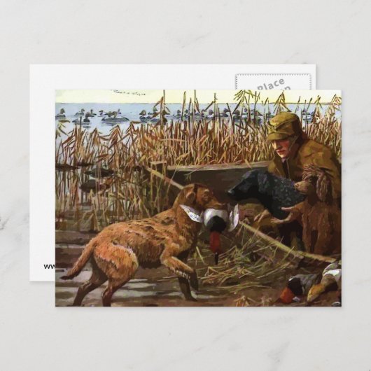 geschilderd briefkaart (Voorkant / Achterkant)