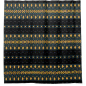 Geschilderd denim 2 douchegordijn (Voorkant)