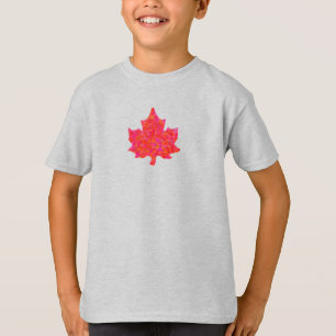 geschilderd esdoornblad t-shirt