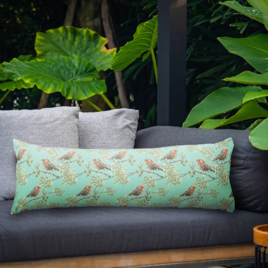 geschilderd Europees Robin vogelpatroon Lichaamskussen