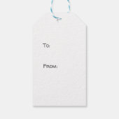 Geschilderd hart cadeau label cadeaulabel (Achterkant)