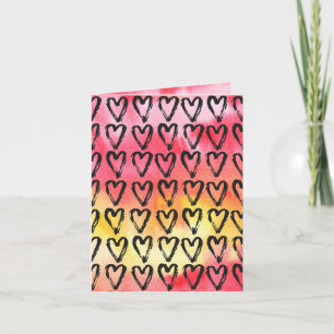 Geschilderd hart, ware liefde, Valentijn, liefde, Kaart