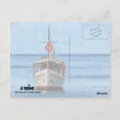 Geschilderd Margarita Island Boat Verticaal Briefk Briefkaart (Achterkant)