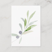 Geschilderd Olive BRUILOFT Hotel detail Accommodat Informatiekaartje (Achterkant)