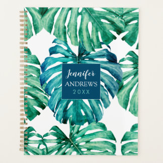 Geschilderd palmleder planner