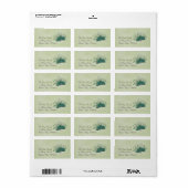 Geschilderd Peacock Label (Full Sheet)