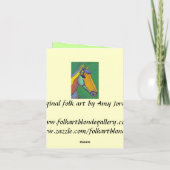 Geschilderd Pony - notecard Kaart (Achterkant)