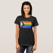 Geschilderd Progress Pride T-shirt (Voorkant volledig)