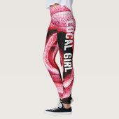 GESCHILDERD ROOS LOKAAL MEISJE LEGGINGS (Links)