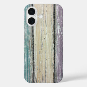 Geschilderd Shabby Chic hout iPhone 16 Hoesje