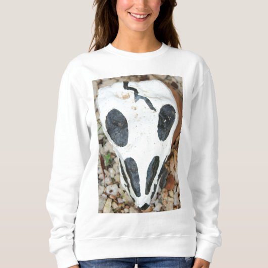 geschilderd sweatshirt van de schedel (Voorkant)
