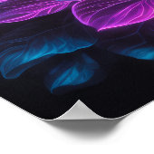 Geschilderd Upclose Bloem 5:4 Poster (Hoek)