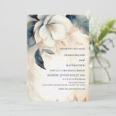 Geschilderde 3 dimensionale bloem kaart (Staand voorkant)