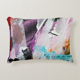 geschilderde abstracte achtergrondabstract, acryl, accent kussen