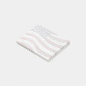 Geschilderde Amerikaanse vlag op bakstenen muurtex Post-it® Notes (Schuin)