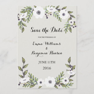 Geschilderde Anemonen - Save the Date
