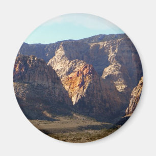 Geschilderde bergen magneet