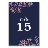 Geschilderde Blush Roze Koralen Strand Tropische b Kaart (Voorkant)