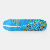 geschilderde bomen skateboard (Horizontaal)