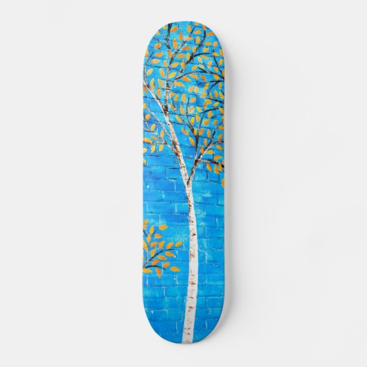 geschilderde bomen skateboard (Voorkant)