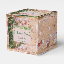 Geschilderde Bricks Green Ivy Wedding Favoriete Bo Bedankdoosjes