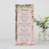 Geschilderde Bricks Green Ivy Wedding Menu (Staand voorkant)
