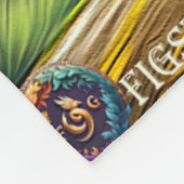 geschilderde eenhoorn fleece deken (Hoek)