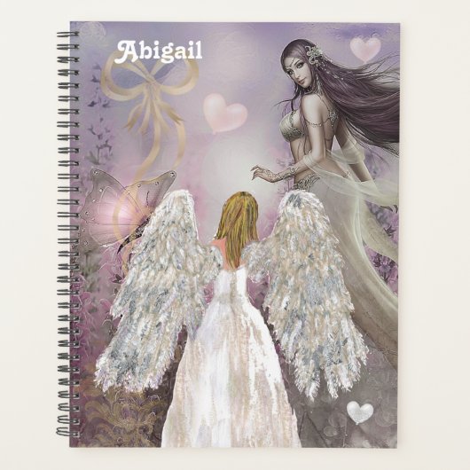 Geschilderde engel en Mauve Fairy Planner (Voorkant)