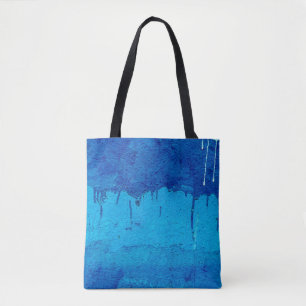 Geschilderde getextureerde en decoratieve abstract draagtas