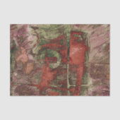 Geschilderde Graffiti Grunge Herfst Rood Groen Roe Tissuepapier (Voorkant)