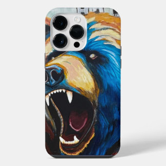 Geschilderde Grizzly iPhone 14 Pro Max Hoesje