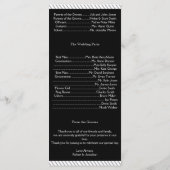 Geschilderde Groom Silhouetten Gay Trouwprogramma Programma (Achterkant)