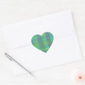 Geschilderde hark hart sticker (Envelop)